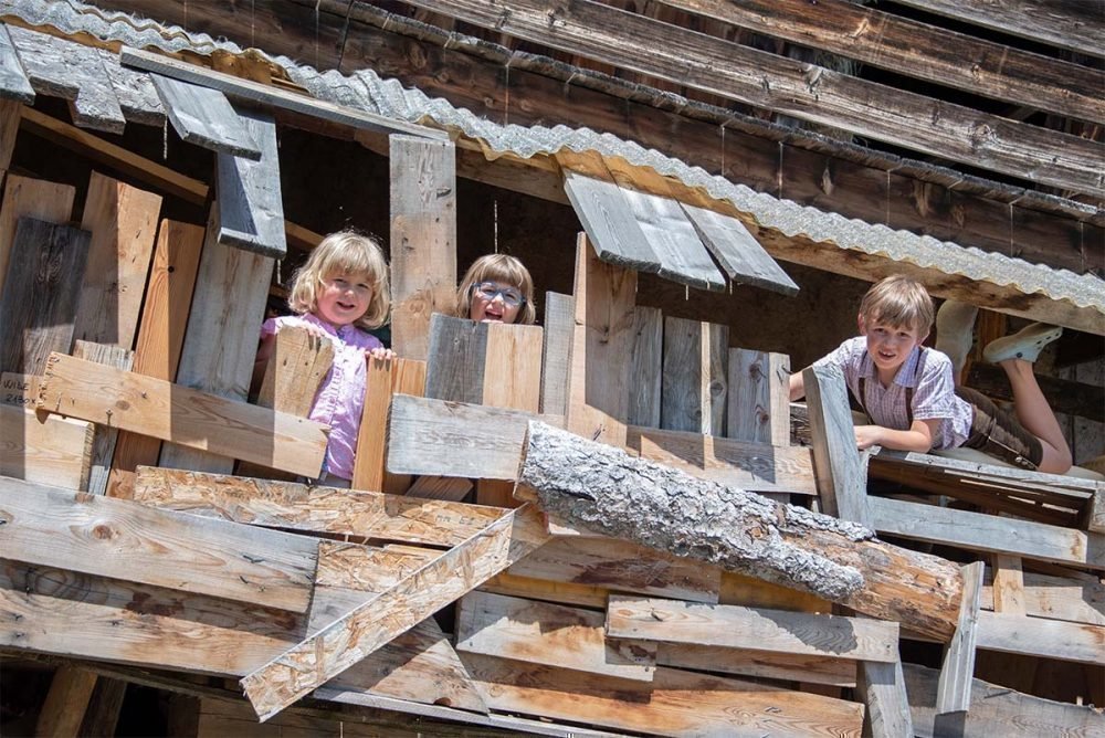 Kinderurlaub in Südtirol auf dem Bauernhof in den Dolomiten