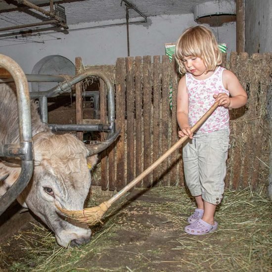 Kinderurlaub in Südtirol auf dem Bauernhof in den Dolomiten